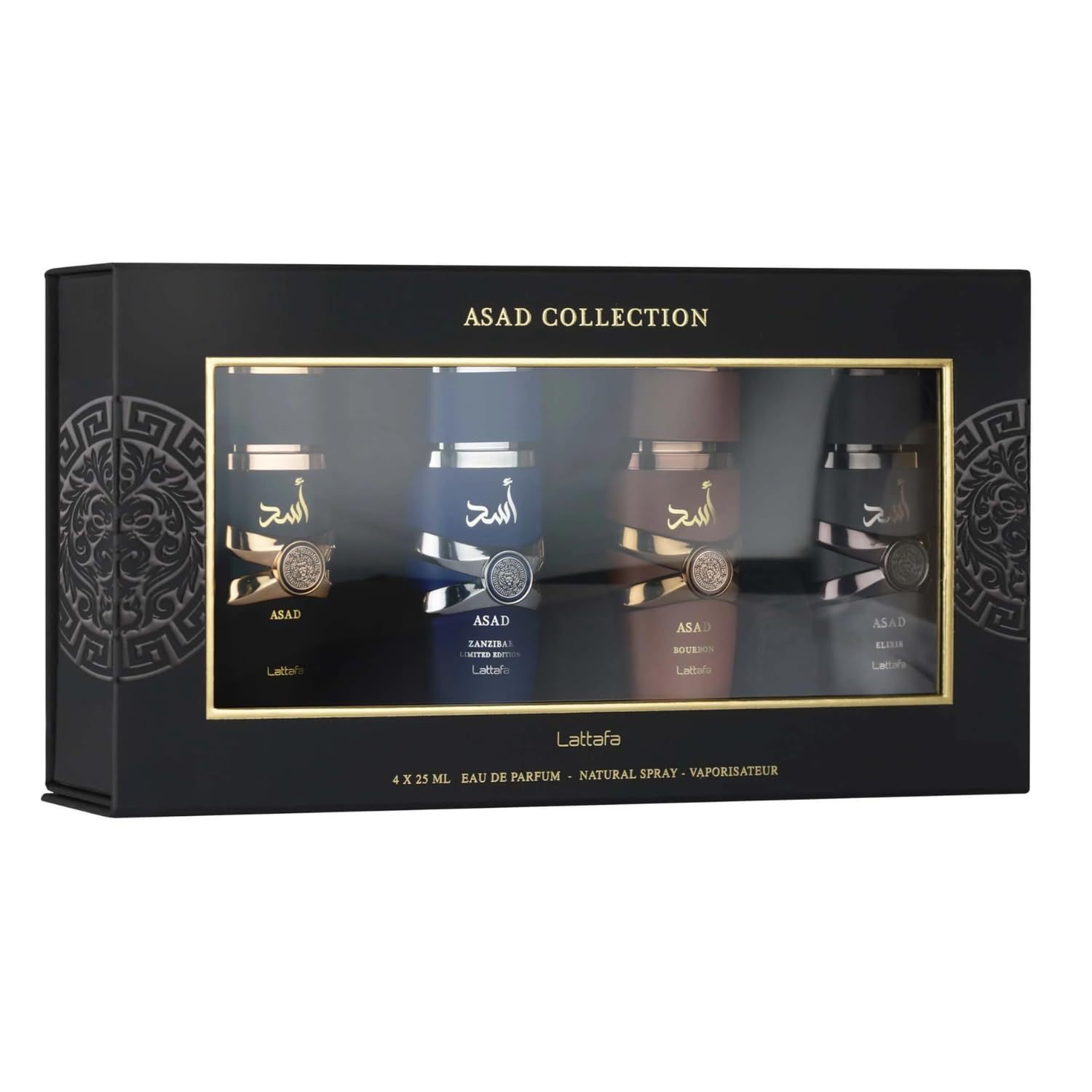 Amazon.com : Lattafa Asad 4-Piece Gift Set 25ml – Men's Oriental